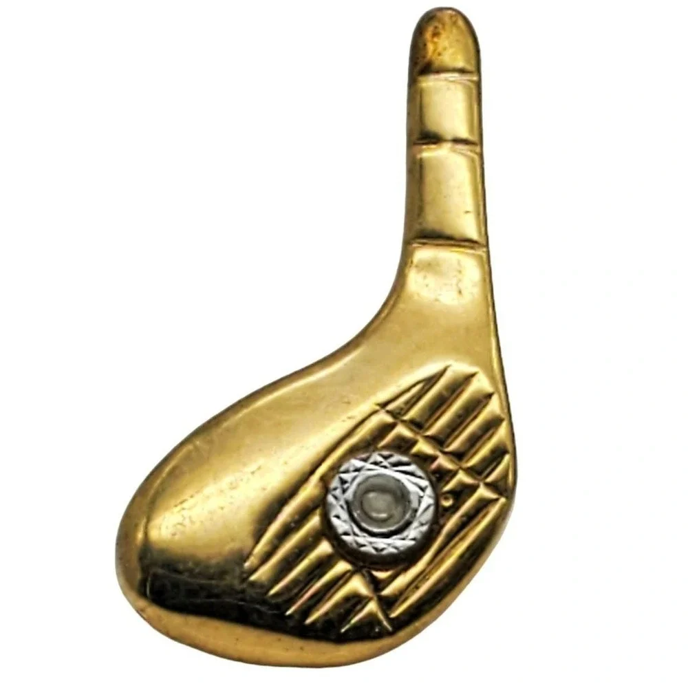 Golf Club Driver Tie Tack Dunhaven Diamond‎ Lapel Pin Sport Golfer Jewelry